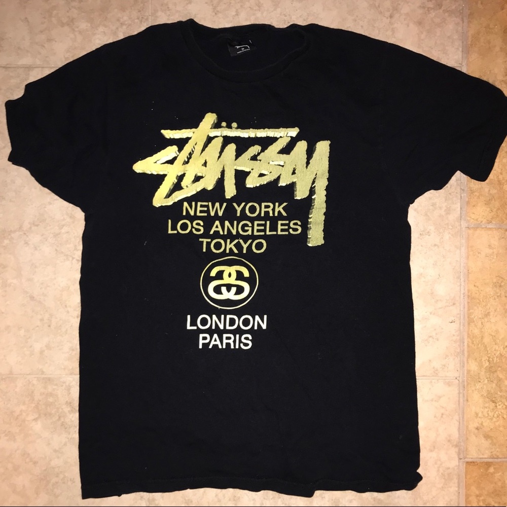 M black Stussy Tshirt
